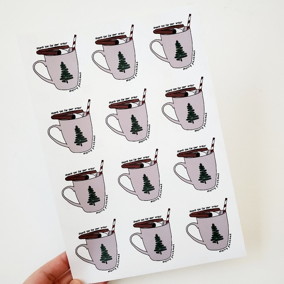 LB053 Merry PoshMas Holiday Sticker [Price Firm] - Picture 4 of 10